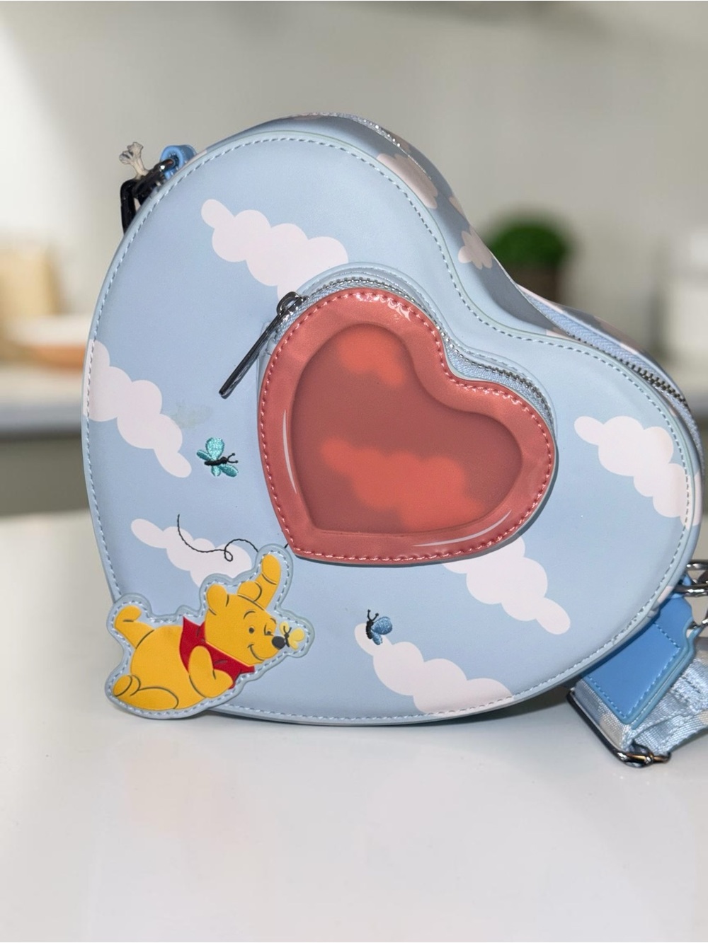 NWT Loungefly Winnie the Pooh Balloon Heart Crossbody Bag